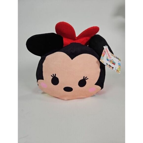 10''‎ Disney Tsum Tsum SOFT Minnie Mouse Plush NEW w/ Tags Round1 - Picture 1 of 9